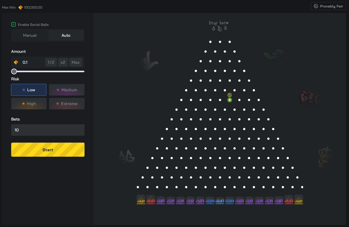 clash.gg plinko overview: one of the best CS2 Plinko sites