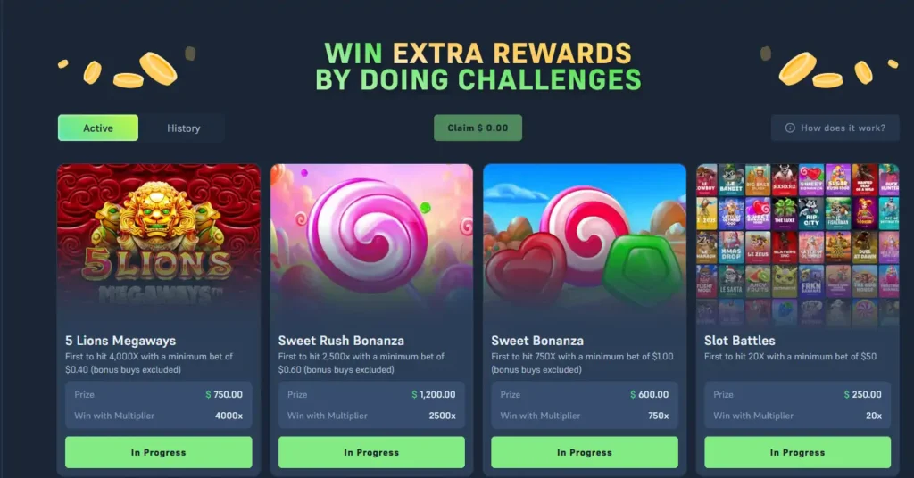Challenges on Acebet.co